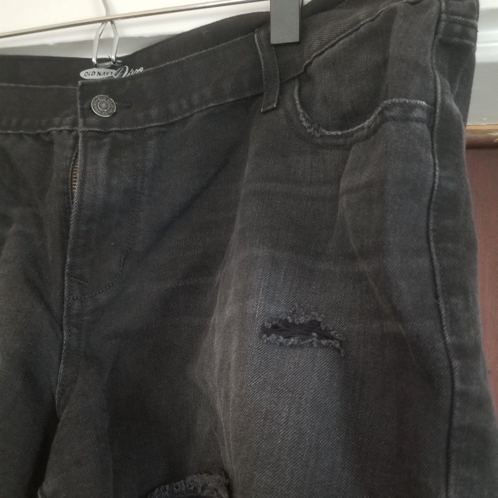 Black Distressed Women's Shorts